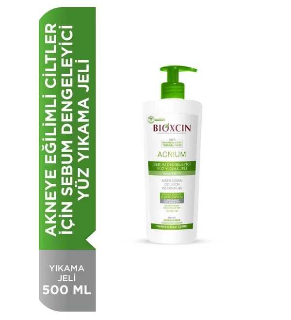Bioxcin%20Acnium%20Akneye%20Eğilimli%20Ciltler%20için%20Yüz%20Yıkama%20Jeli%20500%20ml