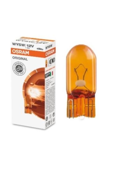STANDART AMPUL- STOP/SİNYAL/PARK/GÖSTERGE AMPULÜ; 12V/WY5W (2827NA) (DUY W2,1x9,5D) (SARI) (OSRAM)