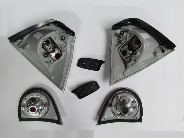 VOLKSWAGEN GOLF- 5- 04/09; MODIFIYE STOP LAMBASI IÇ/DIS SET SAG/SOL SET 6PARÇA KIRMIZI/BEYAZ (TYC)