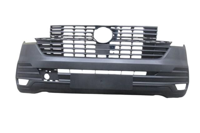 VOLKSWAGEN TRANSPORTER- T7.5- 19/24; ÖN TAMPON SİYAH PANJURLU/SENSÖR DELİKSİZ (PANELVAN)(TYG)