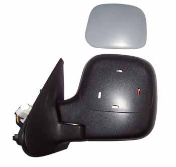 PEUGEOT PARTNER- 96/02; KAPI AYNASI SOL ELEKTRIKLI/ISITMALI GRI KAPAKLI 5FISLI (TW)