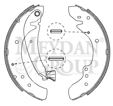 PEUGEOT BOXER- 94/02; ARKA FREN PABUCU 1,9/2,0/2,5/2,8 (127X56) (14 KISILIK) (FMK)