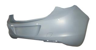 OPEL ASTRA- J- HB- 10/12; ARKA TAMPON GRI (ASTARLI SENSÖR DELIKLI/KARLIKSIZ) (TÜV) (TYG)