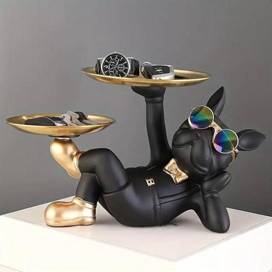 Reçine Köpek Figürlü Anahtarlık 